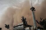 باد شدید در راه تهران