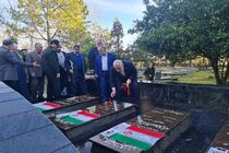 ادای احترام استاندار گیلان به مقام شهدای والامقام روستای خاله سرا ۵۷ بخش اسالم تالش