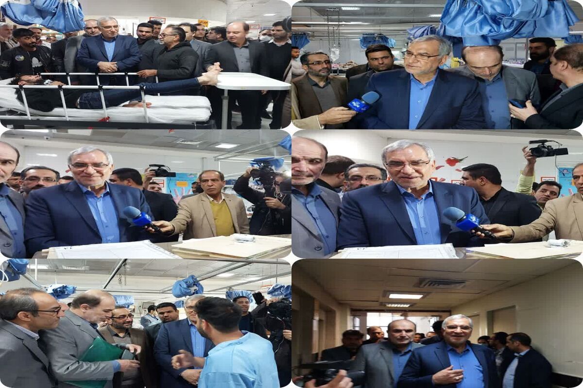 وزیربهداشت در کاشان