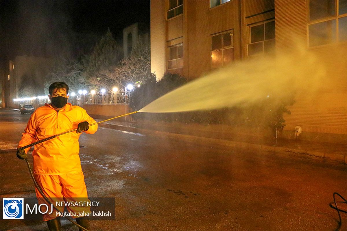 عملیات گندزدایی و ضدعفونی مناطق ۱۵ گانه شهرداری اصفهان