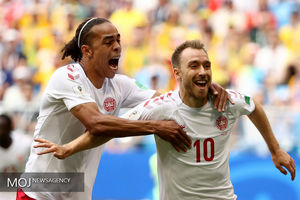 جام جهانی فوتبال - دیدار تیم های استرالیا و دانمارک