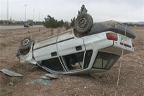 5 مصدوم در اثر واژگونی یک دستگاه خودرو پراید دراتوبان فرودگاه اصفهان