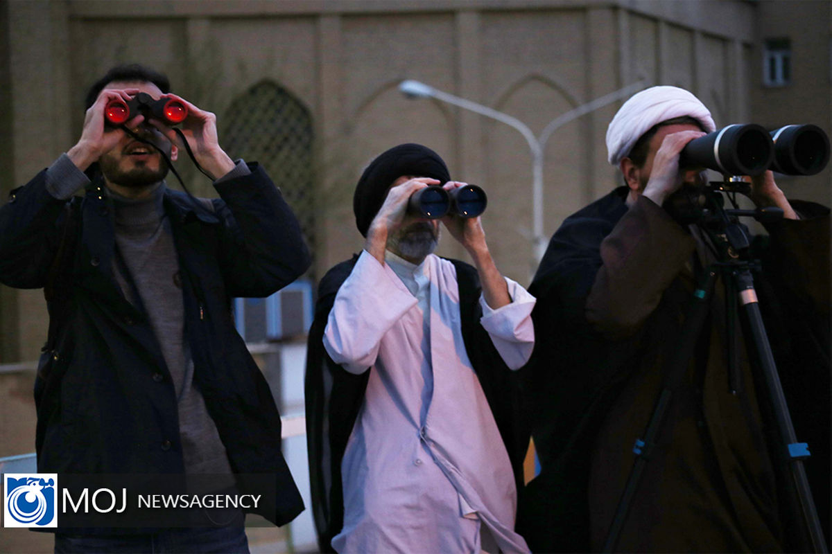 رویت هلال ماه رمضان در آسمان