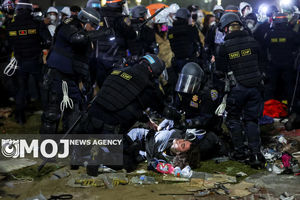 اعتراض دانشجویان آمریکایی به جنایات رژیم صهیونیستی