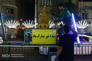 آذین بندی خیابان های تهران به مناسبت نیمه شعبان