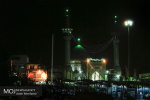 مراسم عزاداری شام غریبان در امامزاده صالح (ع)
