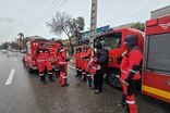 نجات راننده محبوس در خودرو پس از برخورد با تیر برق در بندرعباس