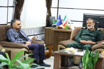 دیدارصمیمانه اعضای هیات نمایندگان اتاق بازرگانی قزوین بافرماندهی سپاه صاحب الامراستان قزوین