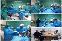 اولین جراحی چشم در بیمارستان شهدای هرسین انجام شد