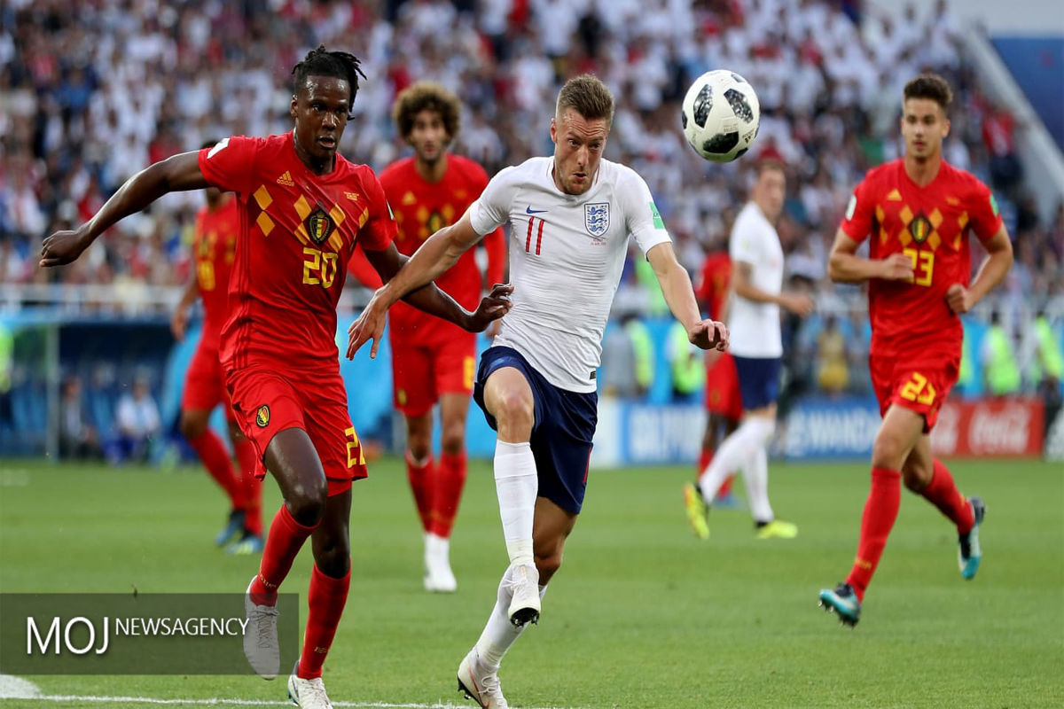 جام جهانی فوتبال - دیدار تیم های انگلیس و بلژیک