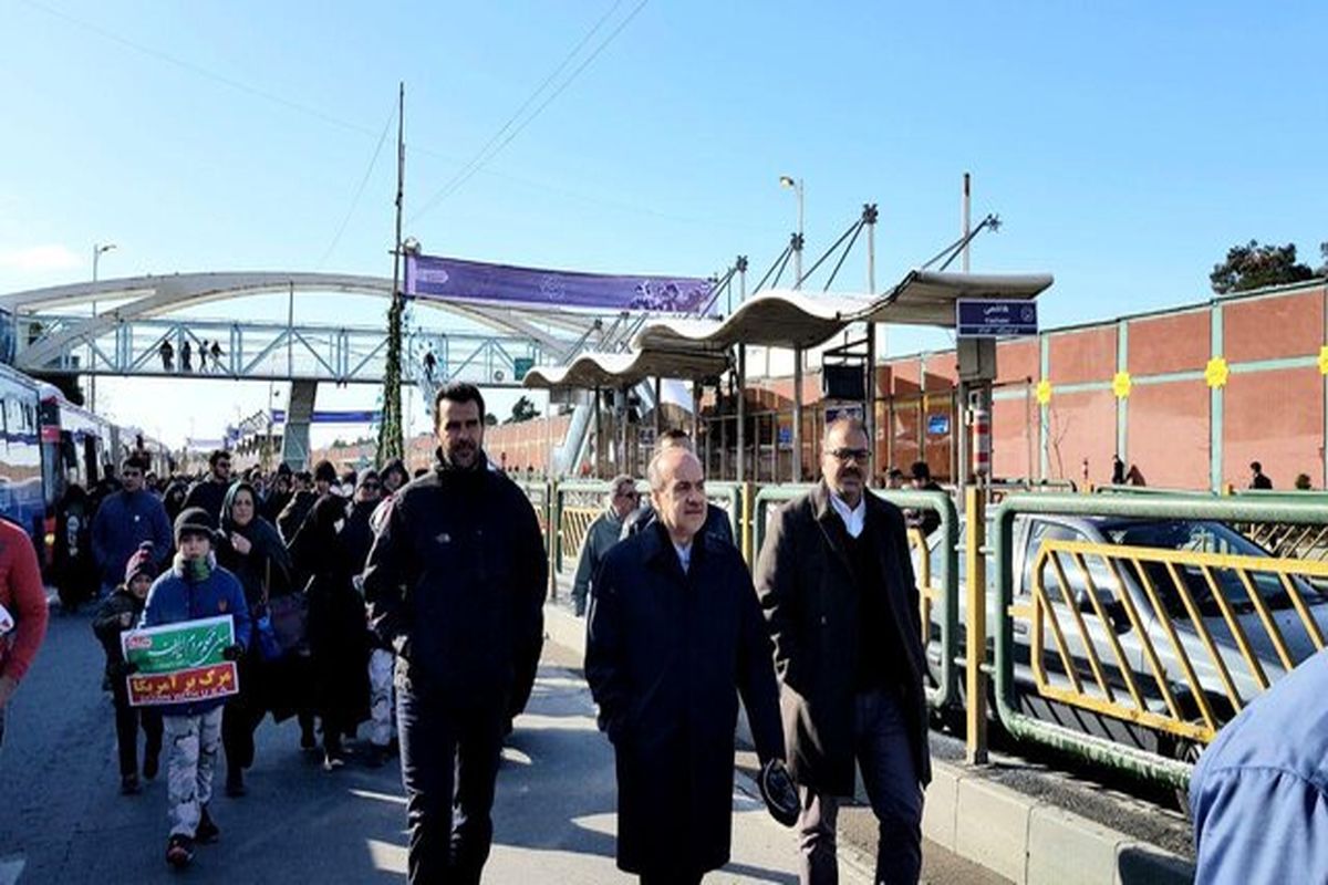 سلطانی فر در راهپیمایی 22 بهمن2