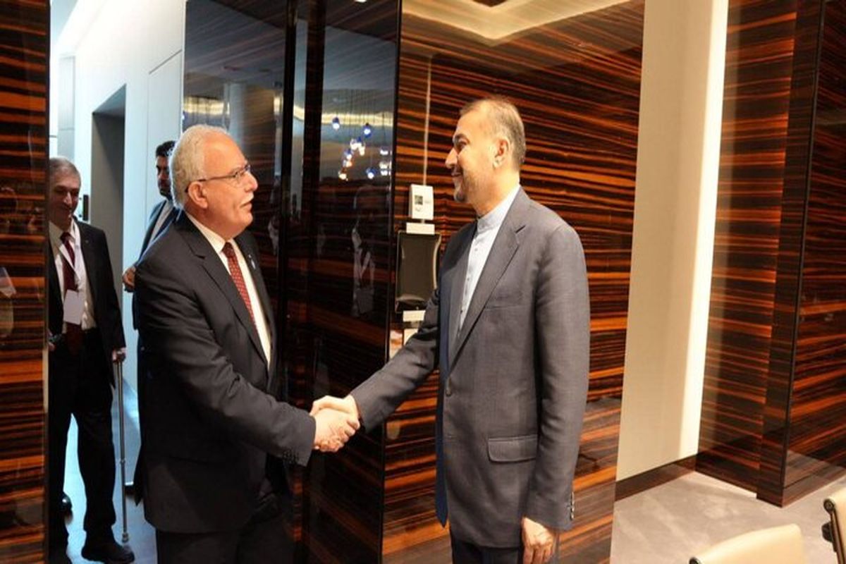 امیرعبداللهیان در دیدار با وزیر امور خارجه فلسطین