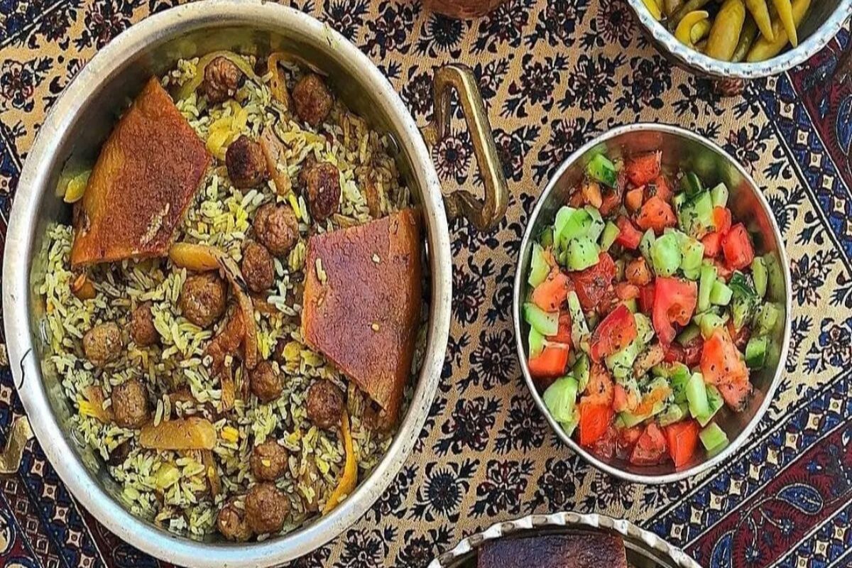 کلم پلو شیرازی 
