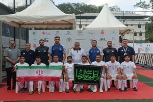 تیم ملی فوتبال نابینایان ایران نایب قهرمان نخستین جام ملت‌ها شد