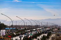 مانور بزرگ خودرویی ناوگان تاکسیرانی قم به مناسبت ۲۲ بهمن برگزار شد