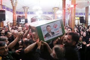 وداع باشکوه پیکر شهید نخبه آملی در زادگاهش تجن جار