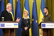 The office of the European Union's diplomatic mission in Ukraine has reopened