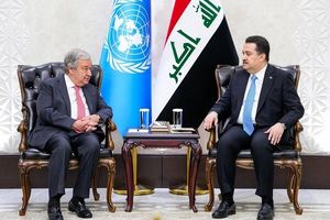 گوترش و نخست وزیر عراق با هم رایزنی کردند
