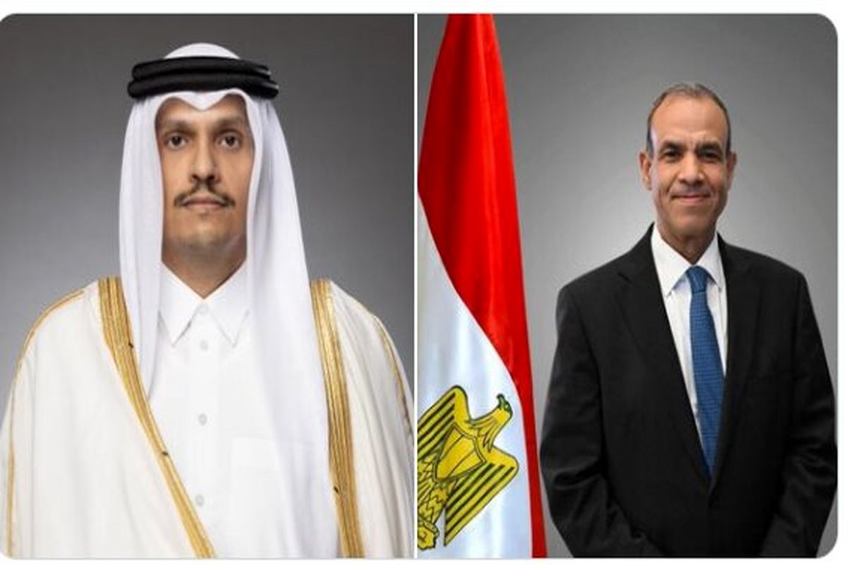 بدر عبدالعاطی و محمد بن عبدالرحمان بن جاسم آل ثانی