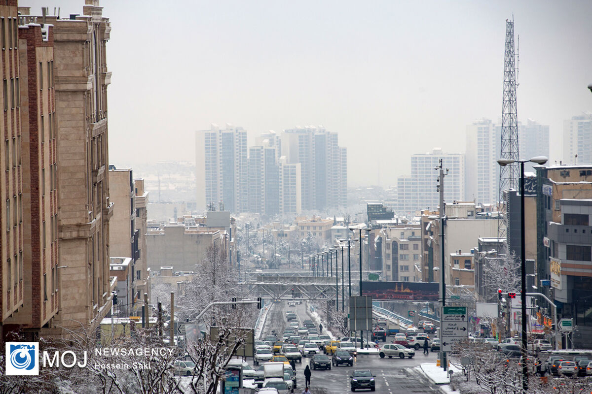 بارش برف در تهران