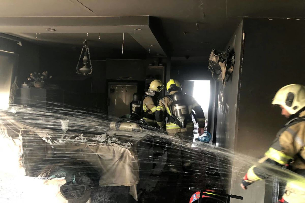 آتش سوزی در چیتگر 