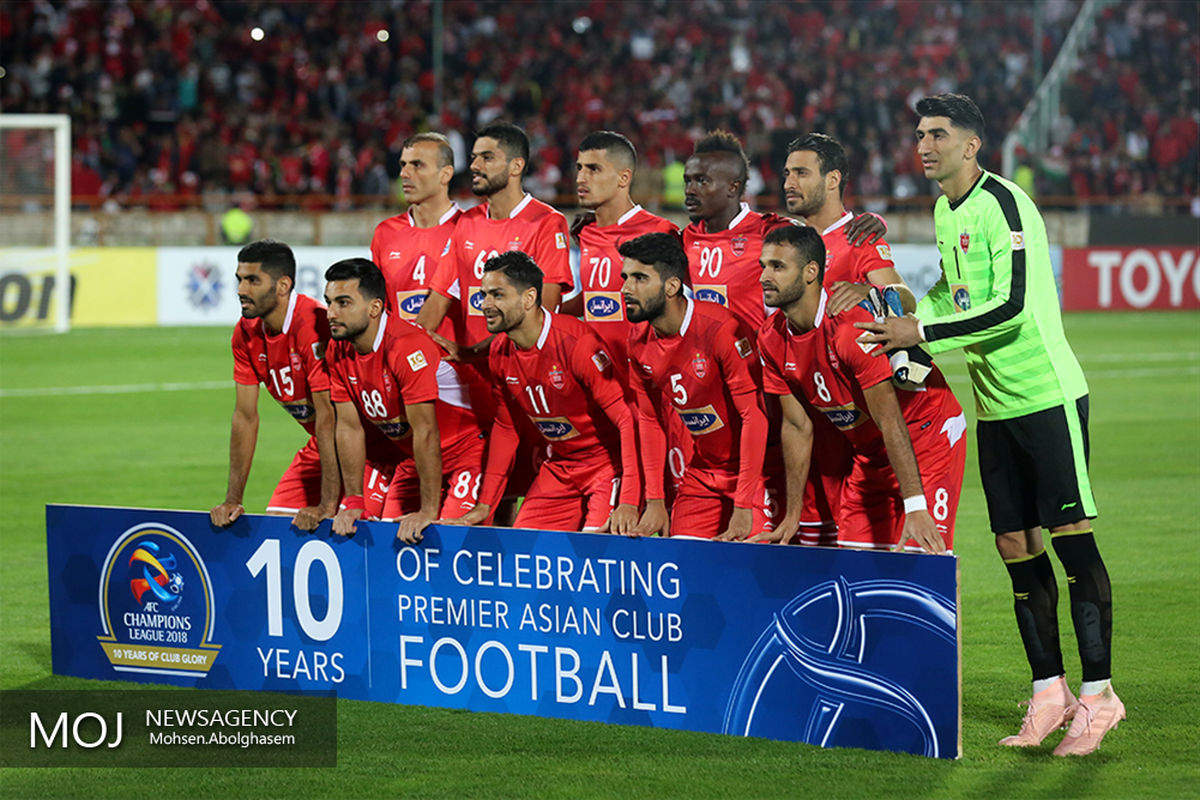دیدار تیم های فوتبال پرسپولیس ایران و السد قطر (۲)/عکس تیمی پرسپولیس