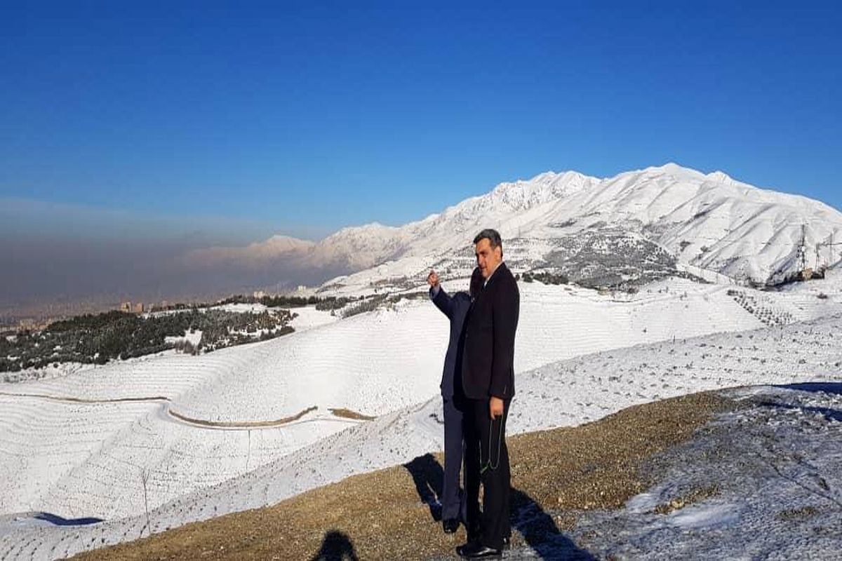 بازدید حناچی از پروژه کمربند سبز تهران در تلو