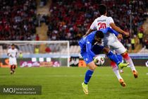 دیدار تیم های فوتبال استقلال تهران و نساجی مازندران