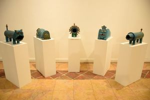 نمایشگاه سالانه‌ آثار انجمن هنرمندان سفالگر افتتاح شد