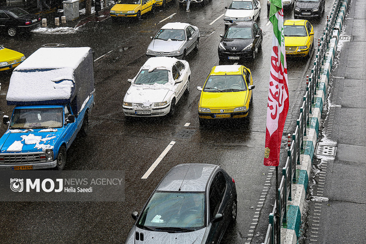 بارش برف در تهران