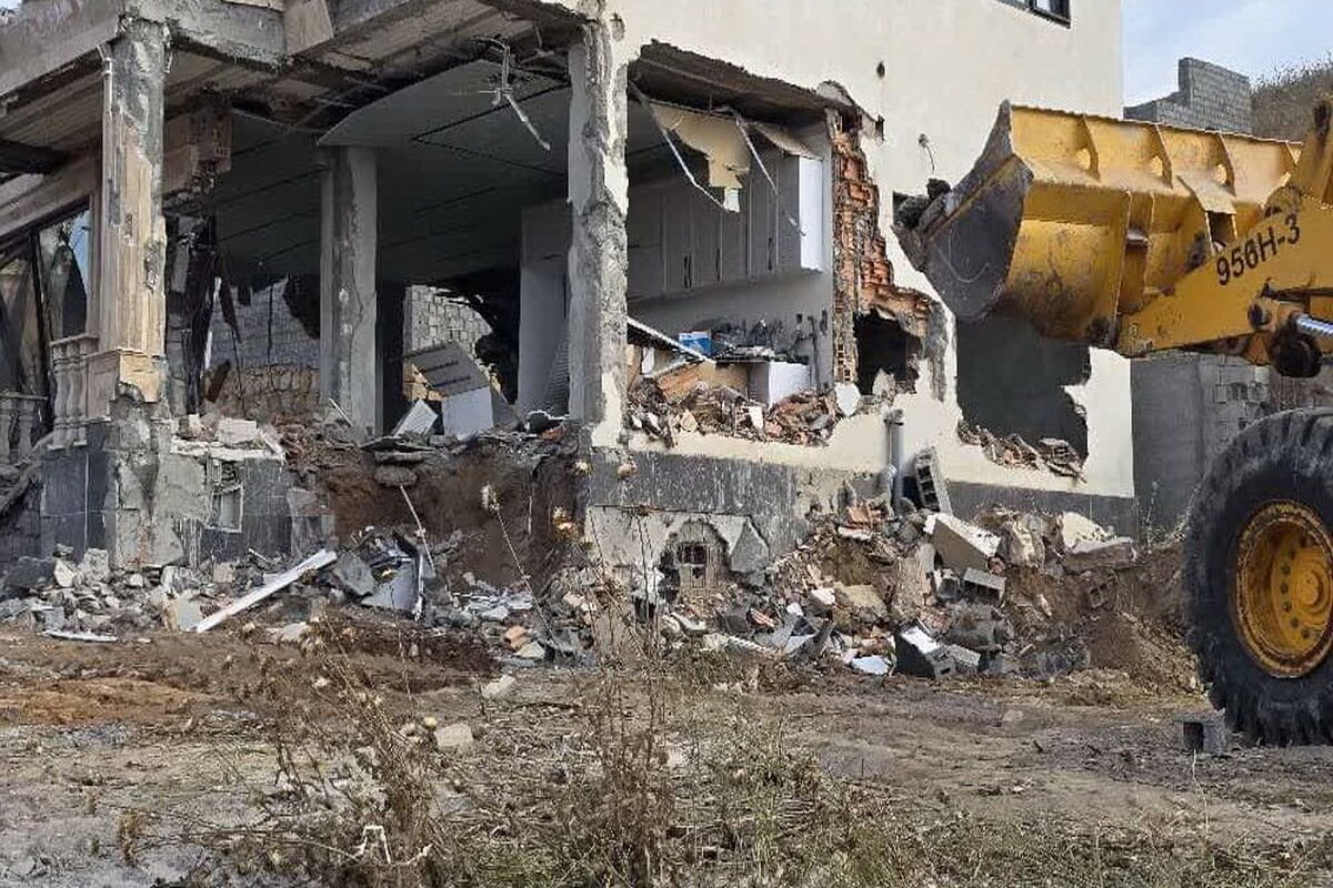 قلع و قمع بنای غیرمجاز در چالوس