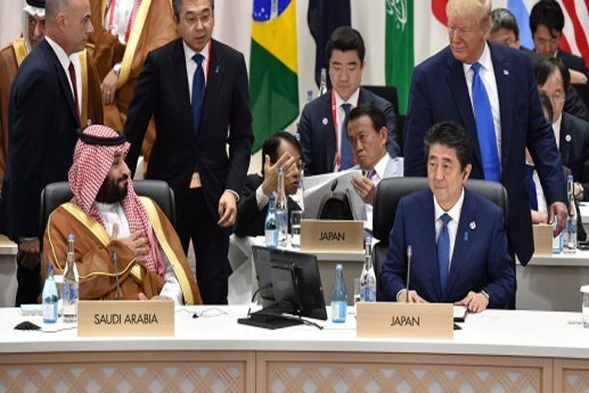 شینزو آبه و بن سلمان
