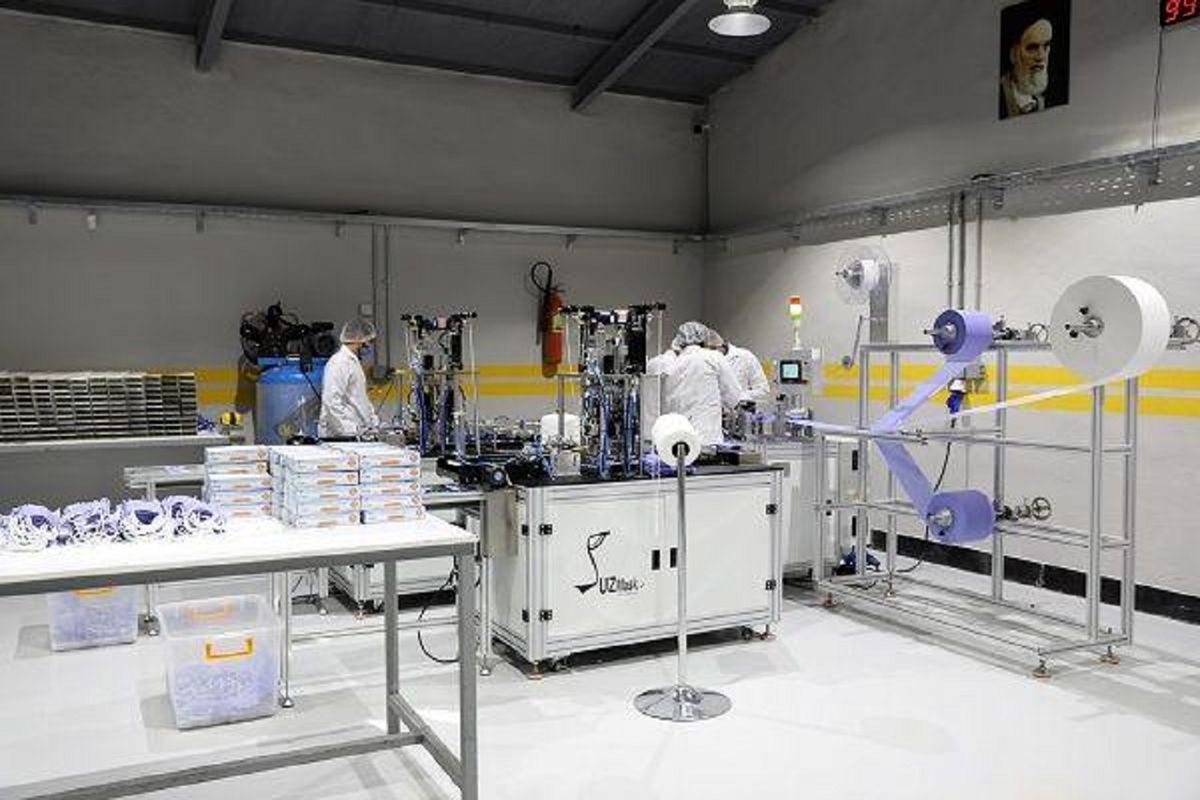 خط تولید تمام اتوماتیک ماسک سه‌لایه