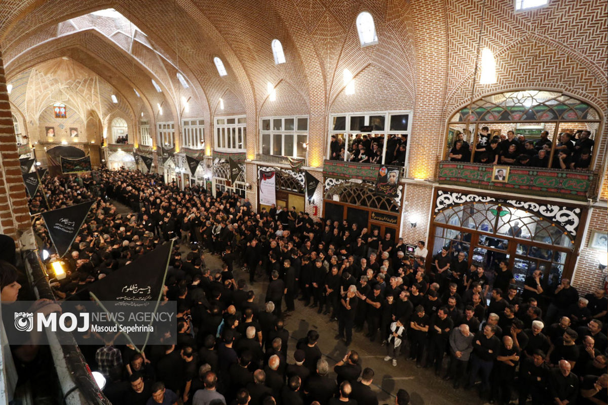 عزاداری عاشورای حسینی در بازار تبریز