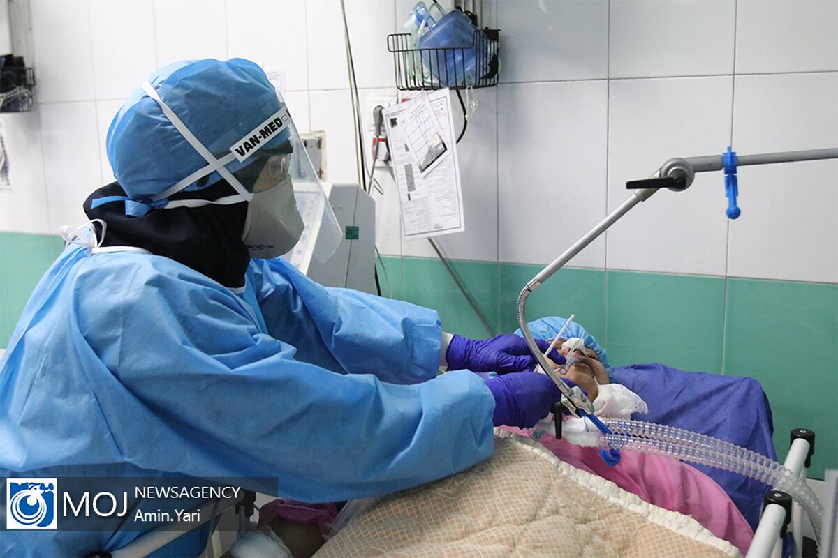 بخش بیماران کرونا بیمارستان بعثت نیروی هوایی ارتش
