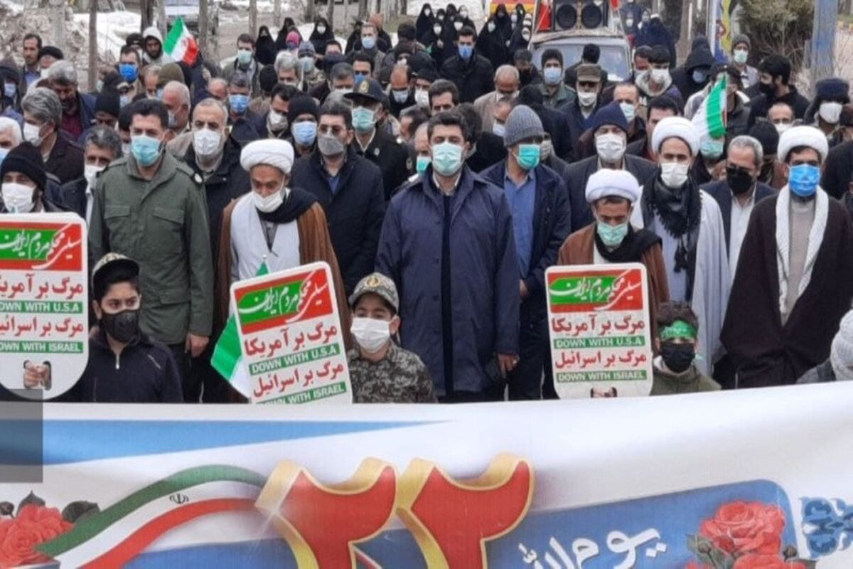 راهپیمایی 22 بهمن 1400 در مازندران