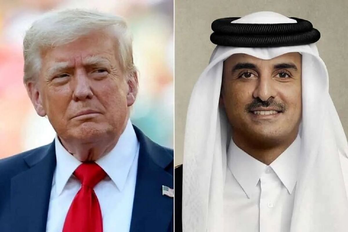 ترامپ و امیر قطر