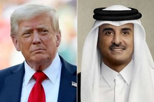 رایزنی ترامپ با امیر قطر