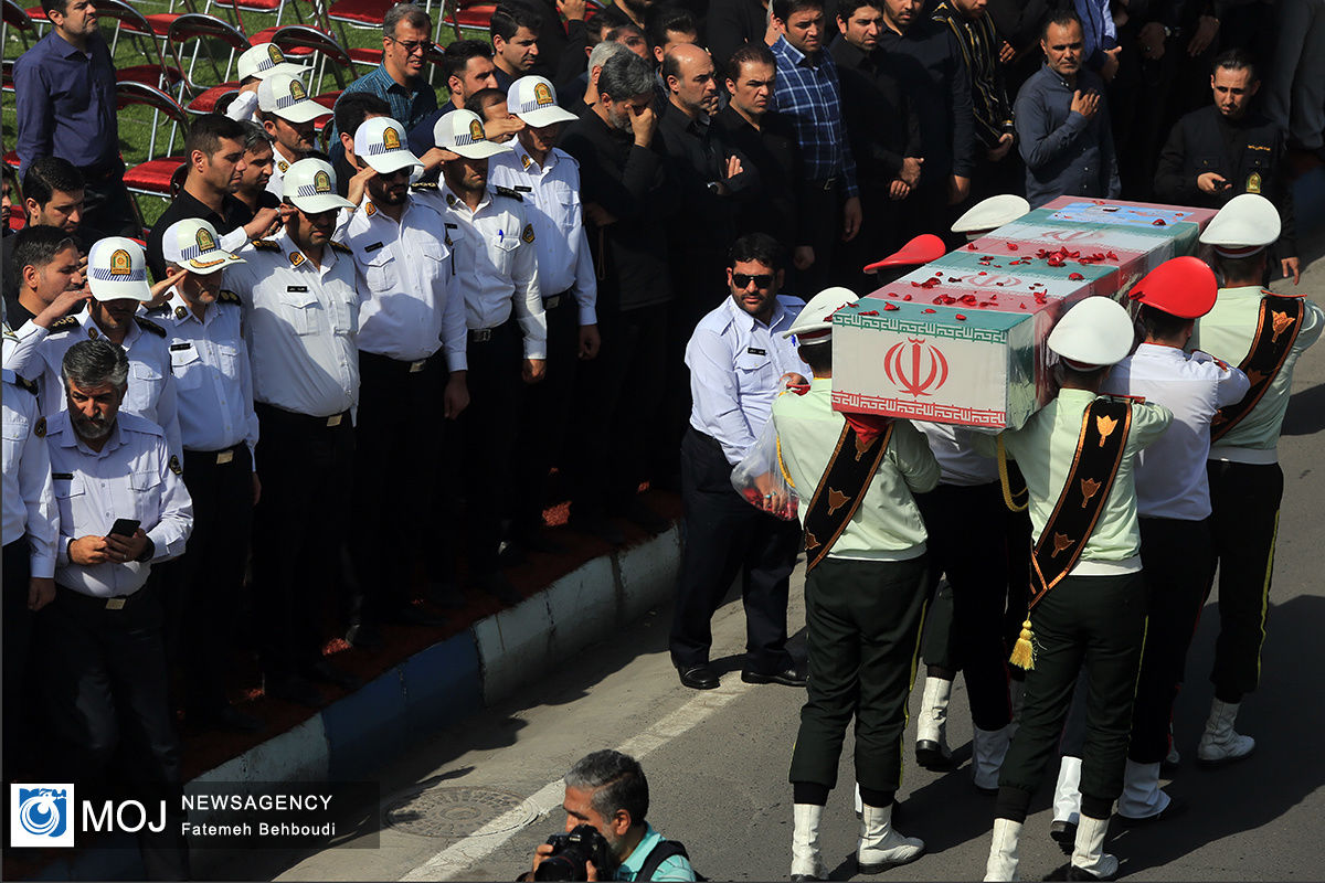 مراسم تشییع شهدای حادثه تروریستی محور خاش ـ تفتان