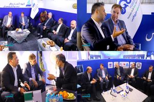 بازدید مدیرعامل بانک دی از غرفه‌های نمایشگاه نفت، گاز، پالایش و پتروشیمی