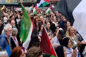 سوئدی ها از مردم مظلوم فلسطین حمایت کردند