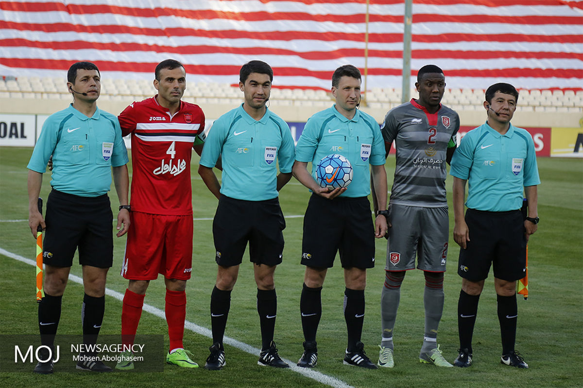 دیدار تیم های فوتبال پرسپولیس ایران و لخویا قطر