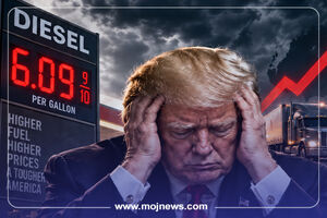 اینفوگرافیک/کابوس ۶ دلاری ترامپ رکورد تاریخی گازوئیل در آمریکا