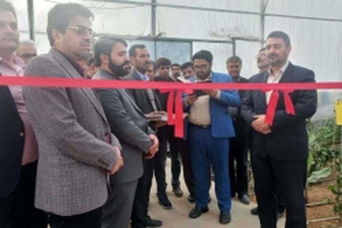 افتتاح گلخانه