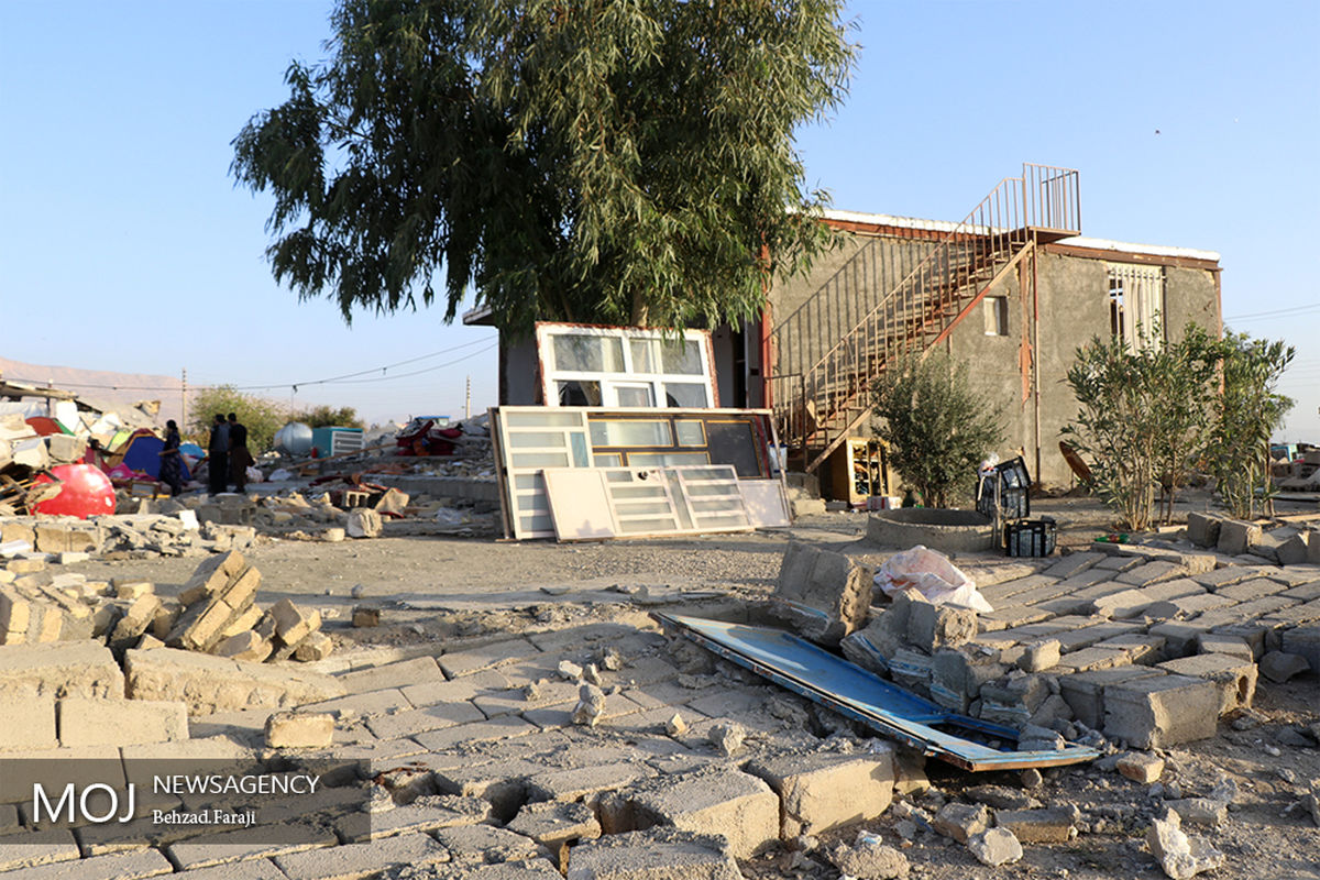 شرایط روستاهای منطقه ثلاث باباجانی سه روز پس از زلزله