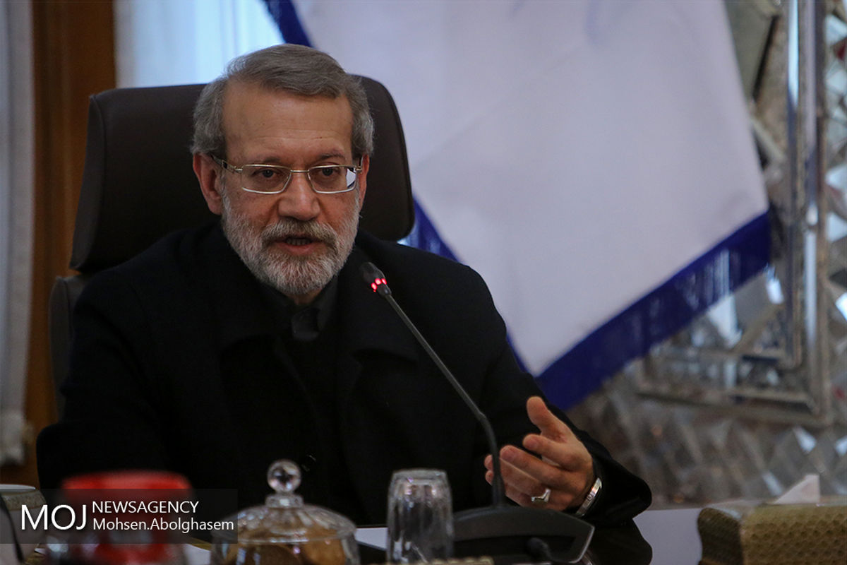 دیدار ستاد برگزاری چهلمین سالگرد پیروزی انقلاب اسلامی با لاریجانی/علی لاریجانی رییس مجلس