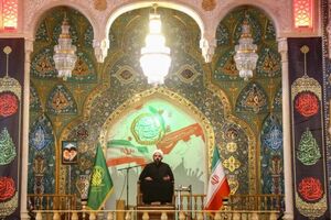 مقتل خوانی شهادت حضرت زهرا(س) در حرم حضرت معصومه(س)