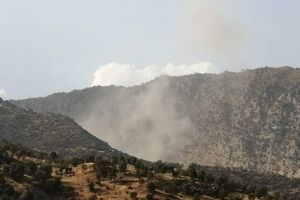 دهوک عراق توسط ترکیه بار دیگر بمباران شد