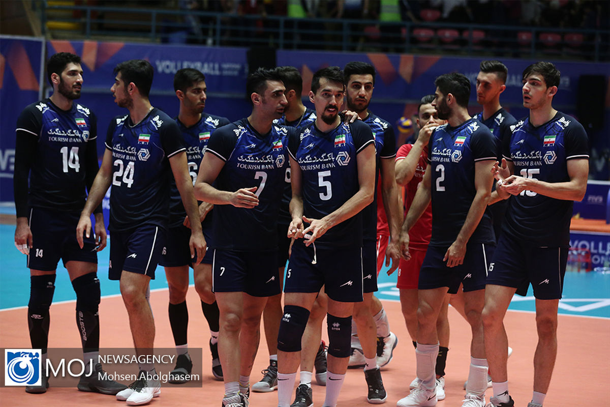 دیدار تیم های ملی والیبال ایران و فرانسه