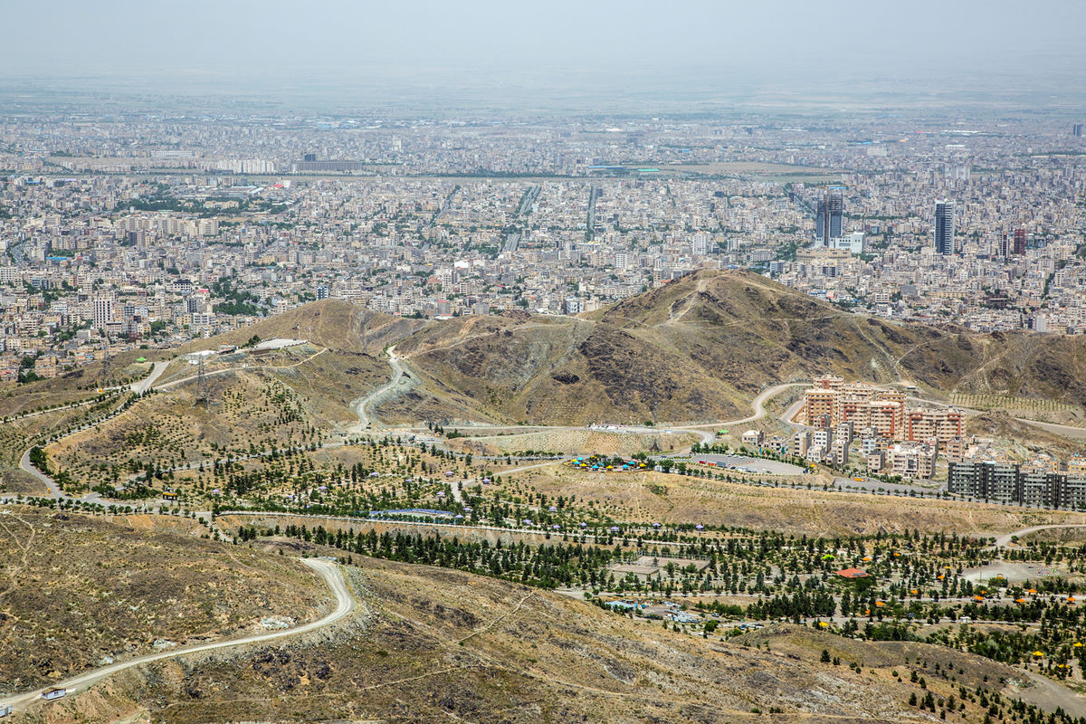 پوشش گیاهی در حریم شهری مشهد